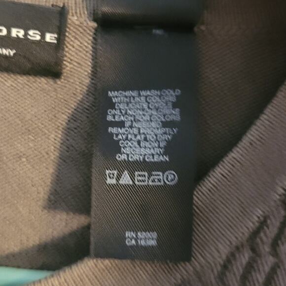 Vntg Crazy Horse Claiborne Brown Mens V-Neck Cable Rib Knit Sweater XL Heritage - Picture 9 of 10